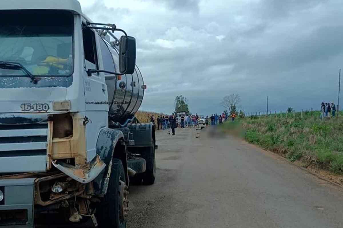 Vale de Anari -Jovem em motocicleta morre após colidir moto contra caminhão leiteiro na RO-133