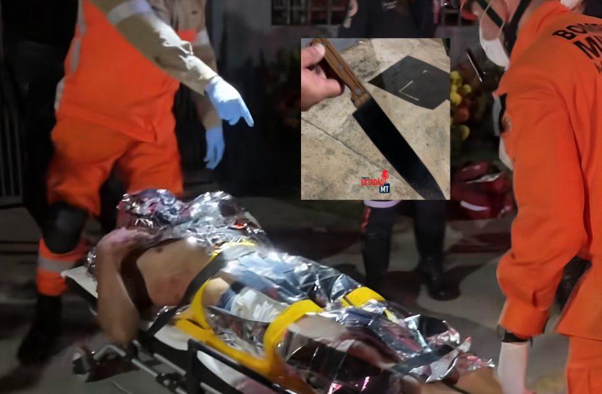 VÍDEO - MEU HERÓI NÃO USA CAPA, USA FACA - Adolescente esfaqueia ex-padrasto e salva a mãe de mais uma noite de terror em MT; vídeo