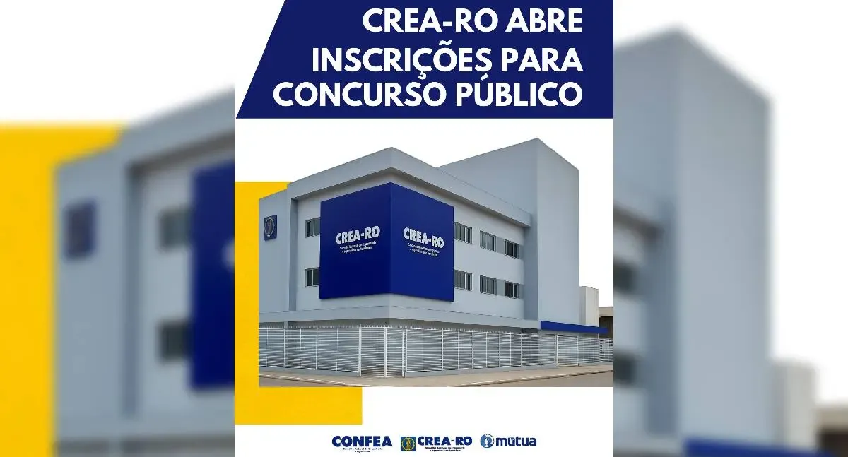 Concurso - Concurso Crea-RO abre vagas para nível médio e técnico