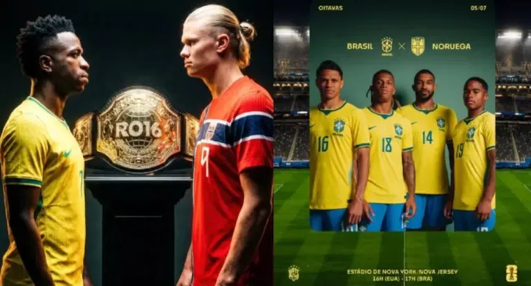 Copa2026 - Brasil joga domingo às 17h contra a Noruega