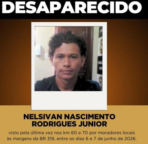 Geral - Jovem de 23 anos está desaparecido há mais de 20 dias e Polícia pede apoio