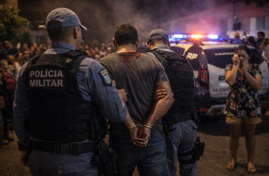 Homem é preso pela PM ao ser flagrado estrangulando a esposa e ameaçando jogá-la da janela