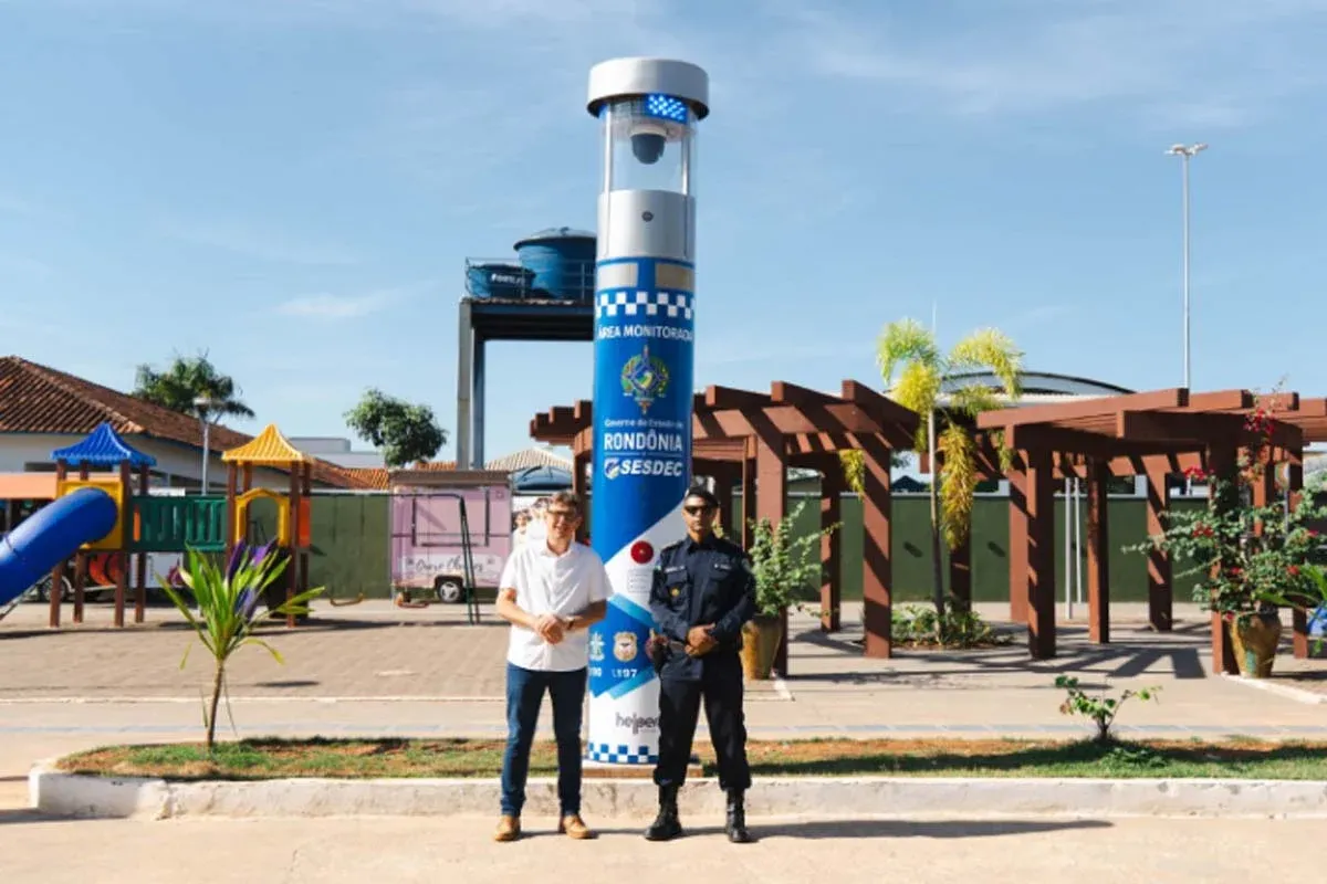 JARU - Segurança pública: Totem de monitoramento com contato direto com a polícia já está em funcionamento