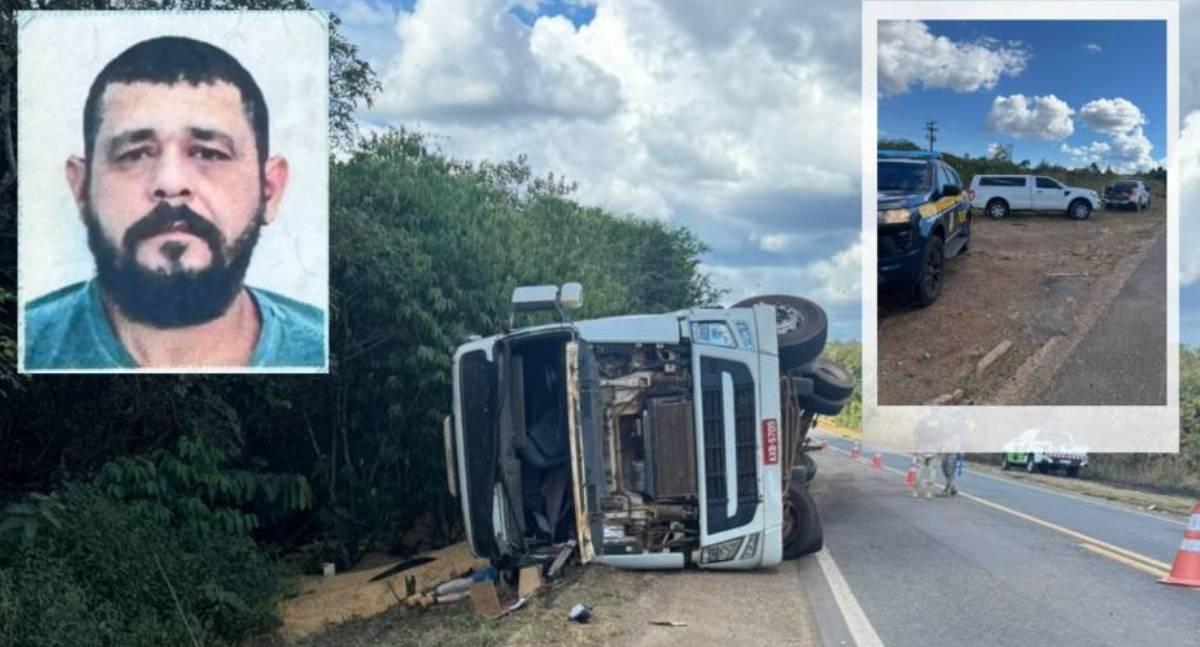 Polícia - Caminhoneiro morre após tombamento de carreta na BR 364