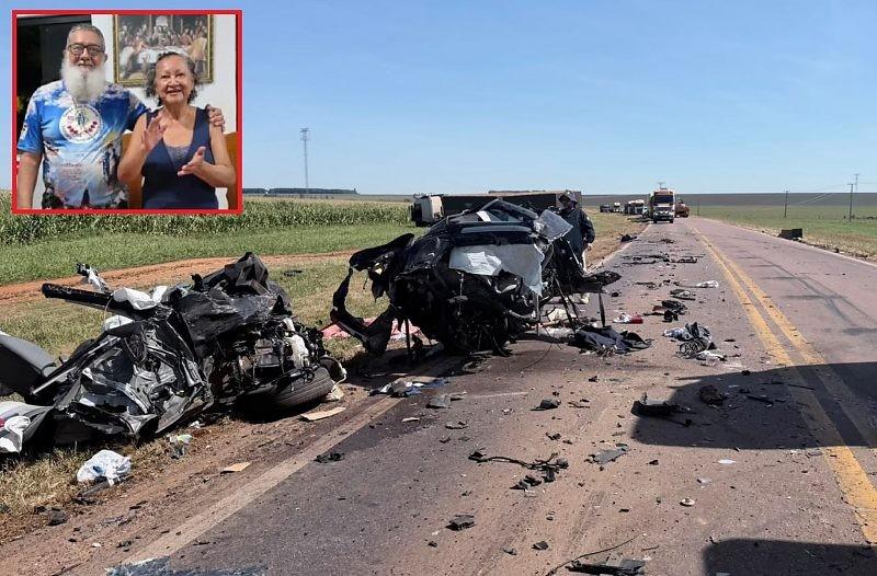 Polícia - Casal de Porto Velho morre após carro ser prensado entre caminhões na BR-364