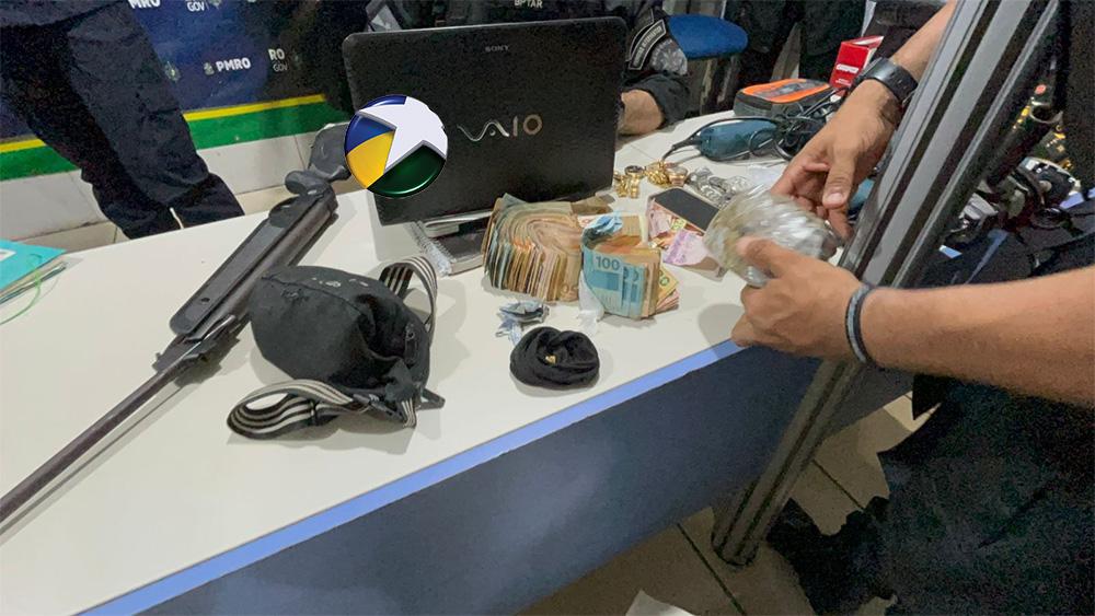 Polícia - Homem é preso com drogas, R$ 13 mil e arma adaptada durante operação em Porto Velho