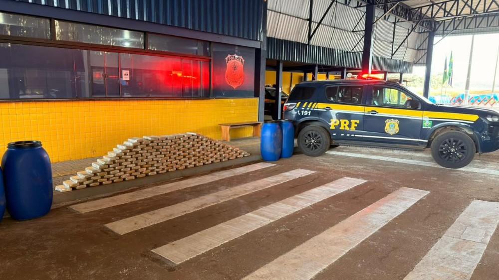 Polícia PRF em Rondônia apreende quase 190 Kg de skunk na BR-364