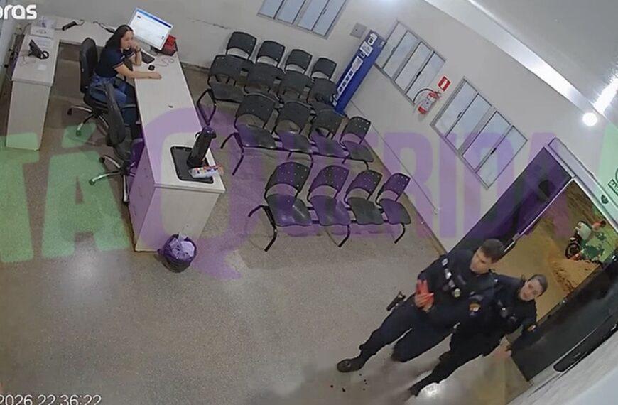 Vídeo mostra PM chegando à UPA com parte dos dedos decepados após ataque de lunático morto em confronto