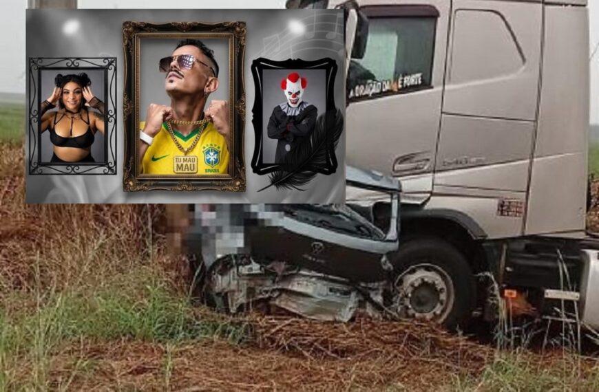 DJ de Rondonópolis e outros dois artistas morrem em gravíssimo acidente; imagens