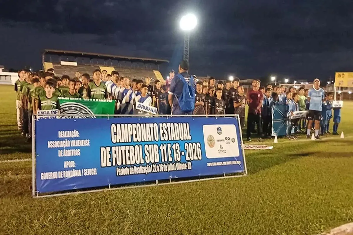 ESPORTES -  Olheiros de grandes clubes brasileiros acompanham mais de 500 jovens atletas no Rondoniense Sub-11 e Sub-13