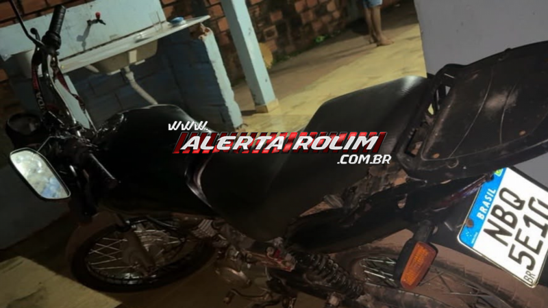 Motocicleta furtada em Cacoal foi recuperada pelo PATAMO da PM, em Rolim de Moura