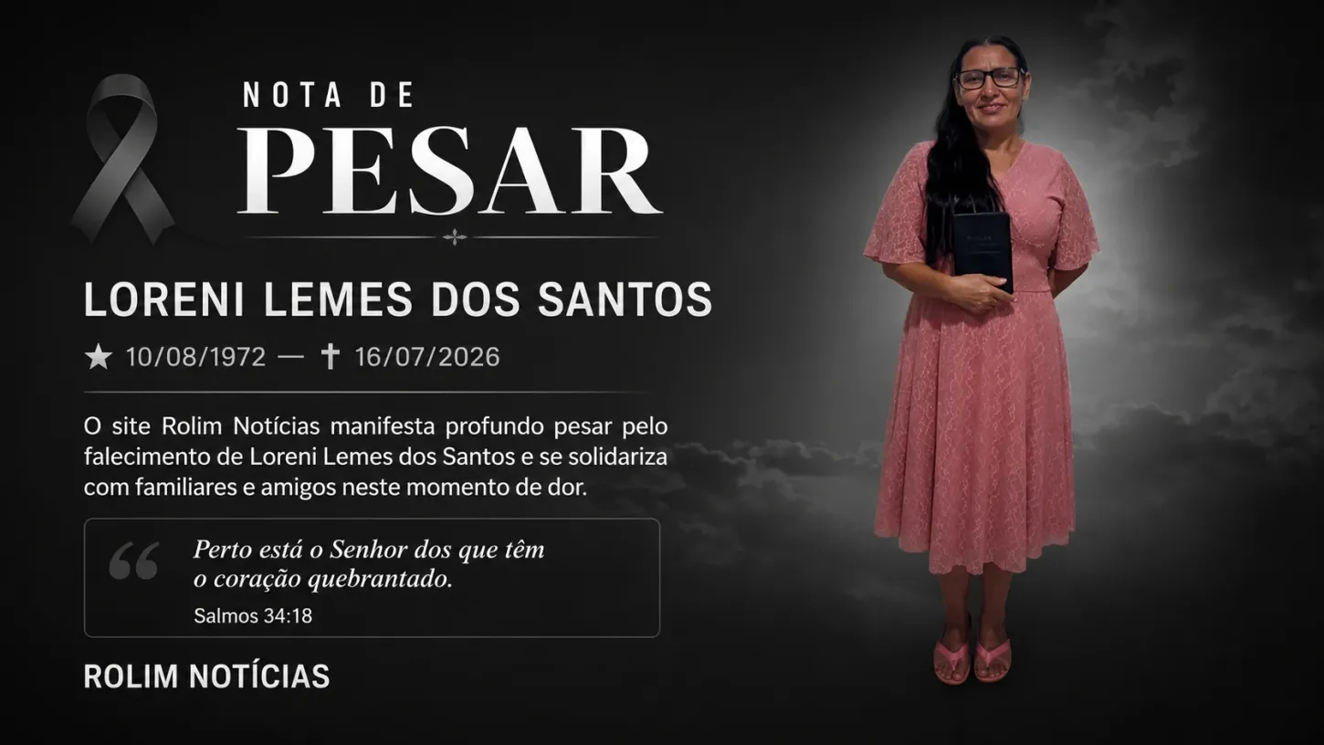 Nota de pesar pelo falecimento de Loreni Lemes dos Santos