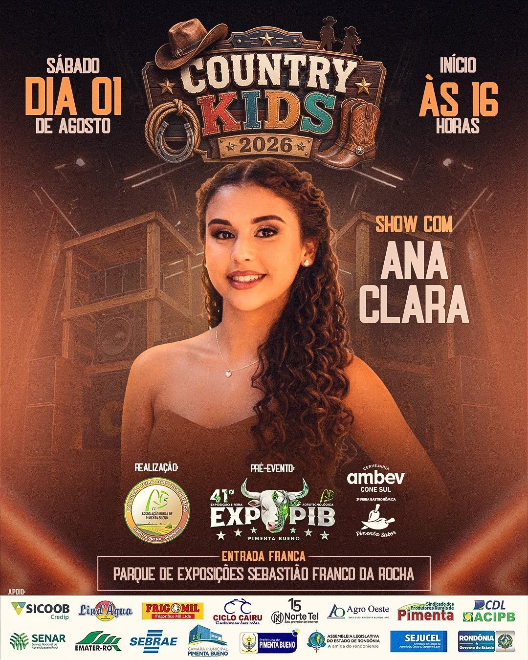 Nova Data, a Mesma Emoção: O Country Kids 2026 Espera por Você dia 1º de Agosto!