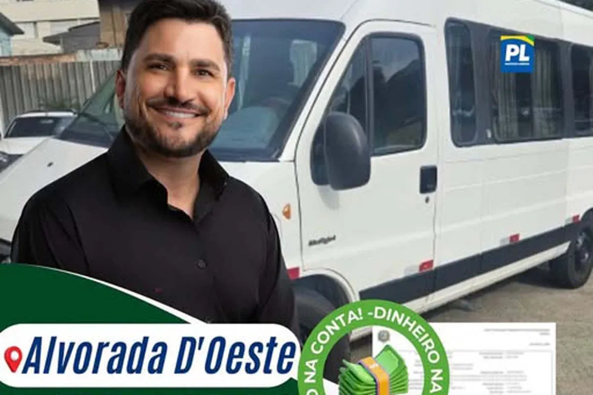 Parceria - Jean Mendonça destina R$ 350 mil para compra de van em Alvorada do oeste