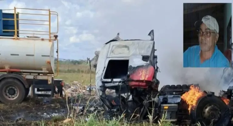 Polícia Acidente entre carretas e viatura mata duas pessoas na BR-174