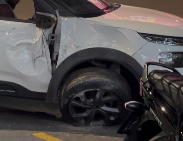 Polícia - Motorista fura sinal vermelho e provoca acidente na zona leste de Porto Velho