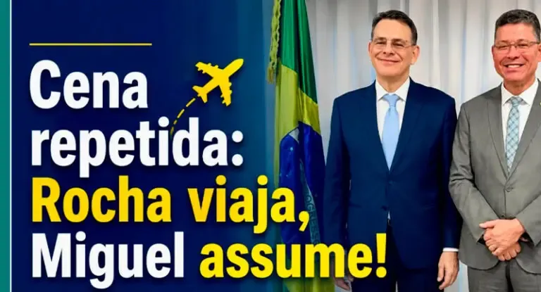 Política - OPINIÃO DE PRIMEIRA – Cena repentina, Rocha viaja e Miguel assume