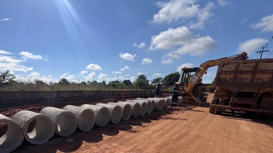 Rondônia -  Porto Velho amplia obras de drenagem e instala mais de 2,6 mil manilhas no primeiro semestre de 2026