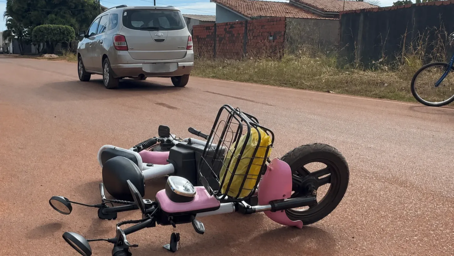 Terceiro acidente com bicicleta elétrica em menos de uma semana é registrado em Rolim de Moura