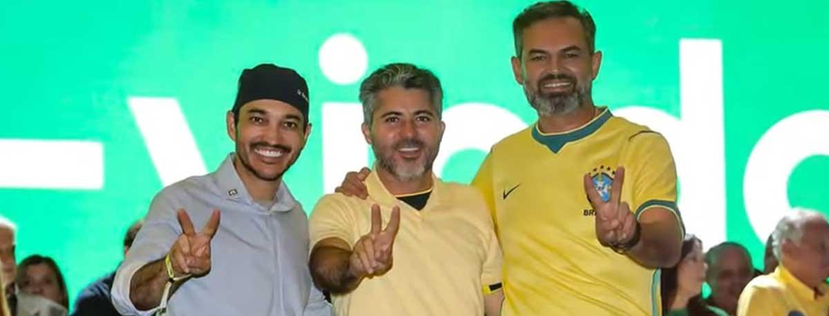 UNIÃO - Marcos Rogério, Scheid e Máximo participam do lançamento oficial da candidatura de Flávio Bolsonaro à Presidência: “É hora de devolver o Brasil aos brasileiros”