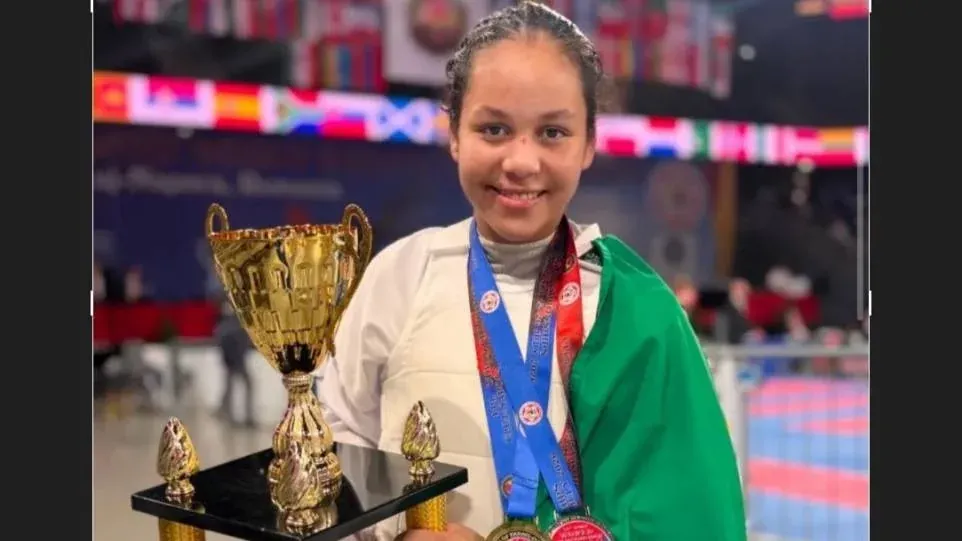 Usando acerto trabalhista do pai, garotinha vilhenense ganha Mundial de Karatê na Romênia e emociona com postagem no Instagram