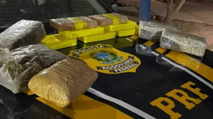 cidade - PRF em Rondônia apreende mais de 12 kg de drogas em ônibus de passageiros na BR-425