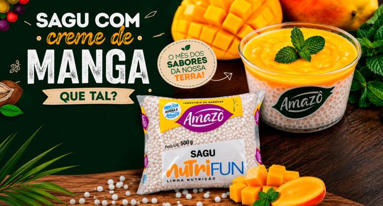 Culinária - Sagu com creme de manga é dica da Amazô para um doce tropical e refrescante