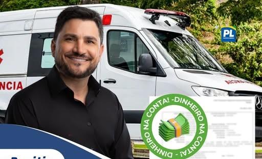 Deputado Jean Mendonça atende pedido de Reinaldo da Auto Escola e destina R$ 350 mil para ambulância em Buritis