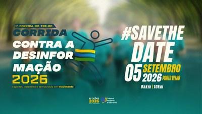 Destaque - TRE-RO promove a 1ª Corrida Contra a Desinformação