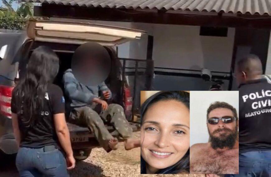 Polícia Civil prende homem que assassinou companheira e se escondeu por dias em área de mata; vídeo