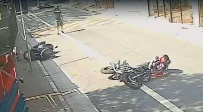 Polícia - Policial de moto reage a assalto e filho de 7 anos na garupa morre baleado (veja o vídeo)