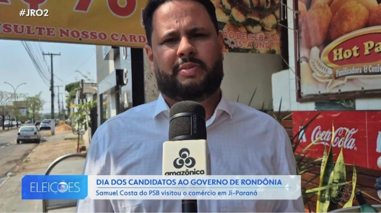 Rede Amazônica acompanha agenda de Samuel Costa em Ji-Paraná