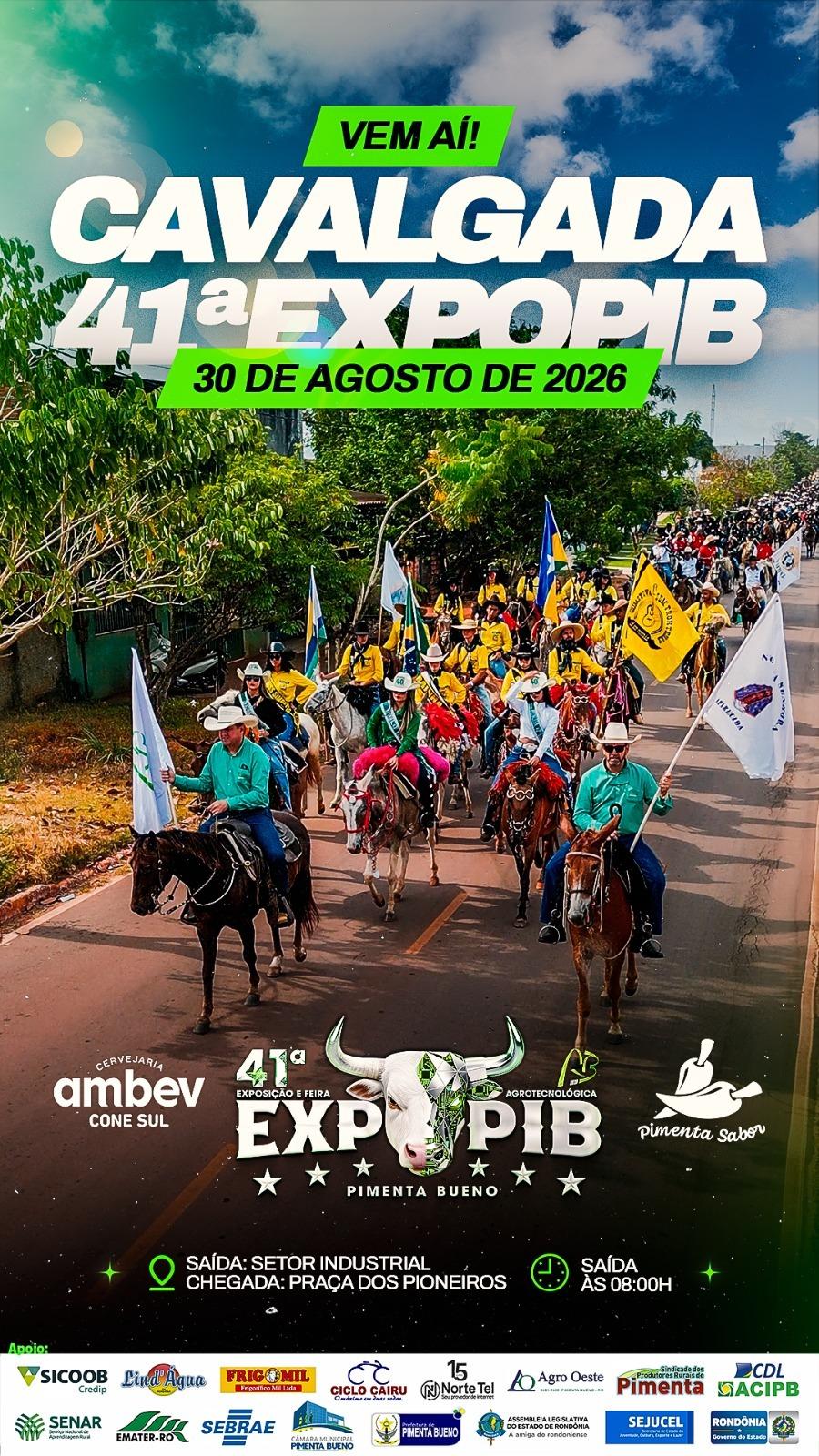 VEM AÍ A CAVALGADA DA 41ª EXPOPIB!