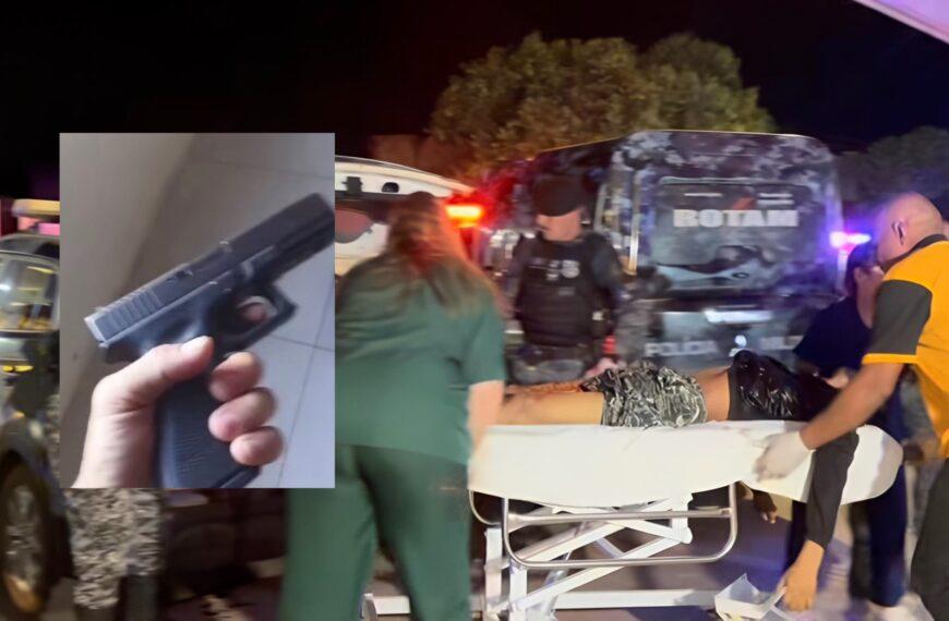 VÍDEO - 'EU GOSTO É ASSIM, AMOSTRADINHO' - Vídeo mostra faccionado com armas desafiando policiais horas antes de ter o CPF cancelado em MT