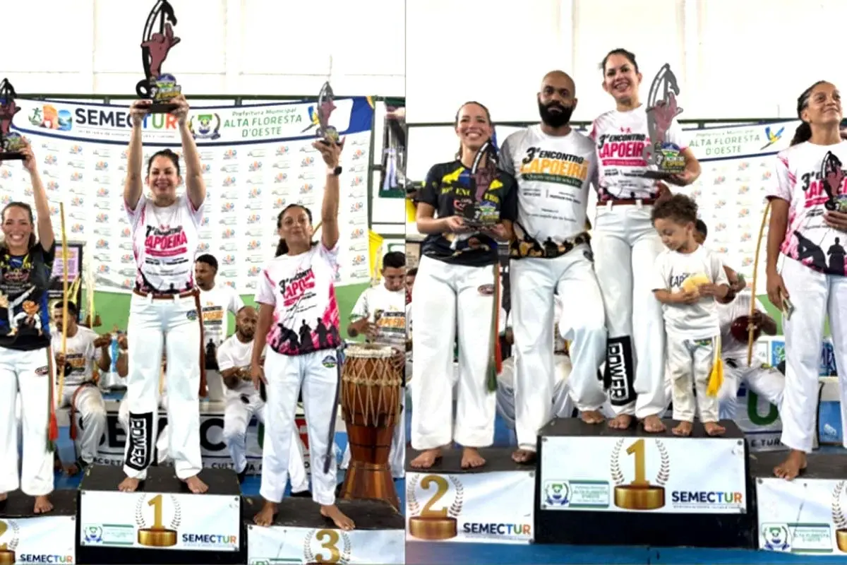 DESTAQUE - Atletas de Jaru conquistam três pódios em campeonato de capoeira em Alta Floresta do Oeste