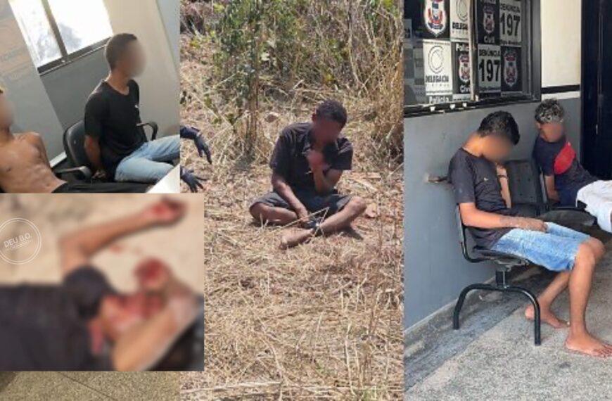 Homem escapa de execução por facção e PM o resgata com fio no pescoço; vítima vai parar no Hospital Regional; vídeo forte