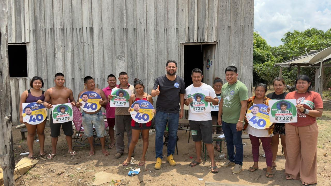 A visita à Aldeia Karitiana Central reforçou uma das principais bandeiras da campanha de Samuel Costa