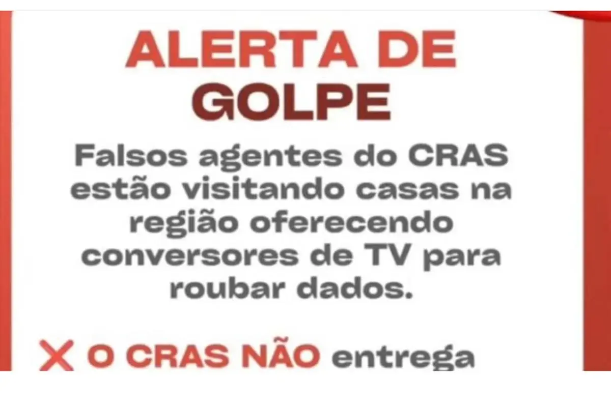 ROLIM DE MOURA - SEMAS alerta sobre golpe da antena digital usando nome do CRAS