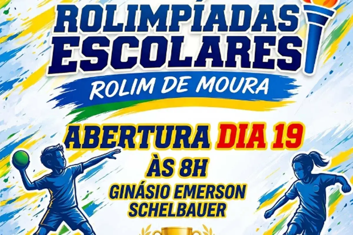 ABERTURA  - Rolimpíadas Escolares 2026 começam na segunda-feira, dia 19