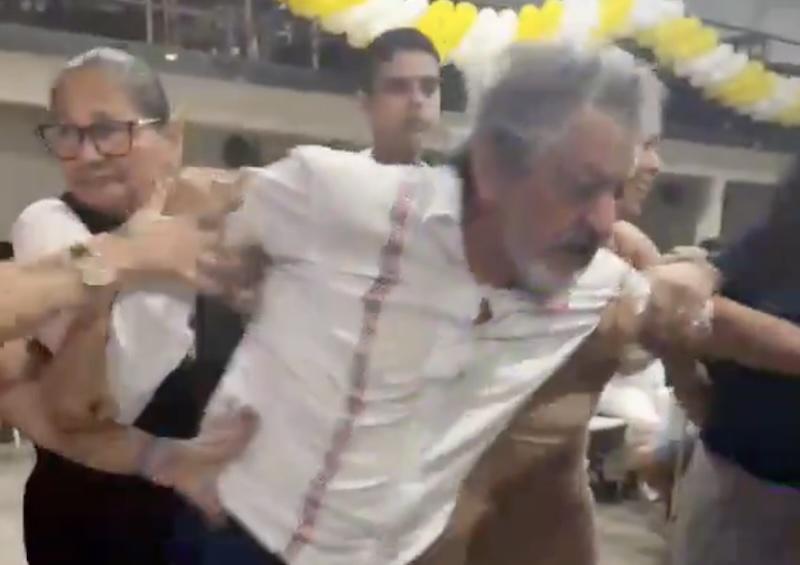 Recolhido aos costumes - VÍDEOS - Ex-senador o PT é preso no Pará após agredir mulheres em festa de casamento. Vídeos.