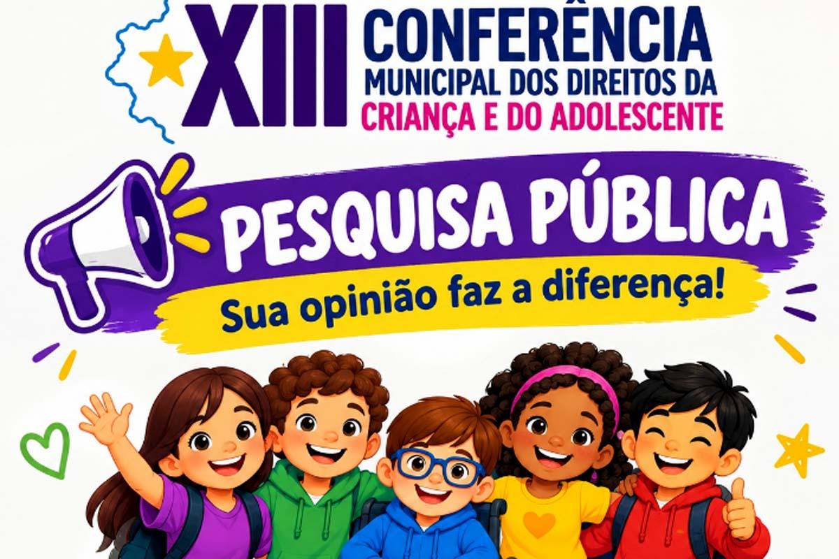 ROLIM DE MOURA - CMDCA convida população a participar da Pesquisa Pública da XIII Conferência Municipal dos Direitos da Criança e do Adolescente