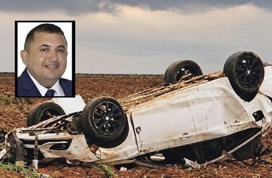 Vereador e duas mulheres morrem após carro sair da pista e capotar em MT