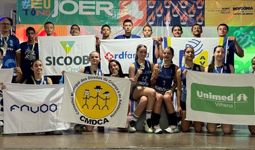 Vôlei escolar conquista títulos de quadra e praia no Joer 2026