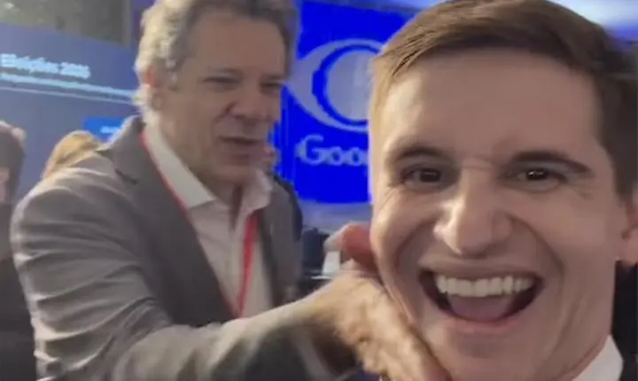 Bastidores do debate - Vídeo - Haddad dá tapa no rosto de Pavanato por trás do campeão de votos