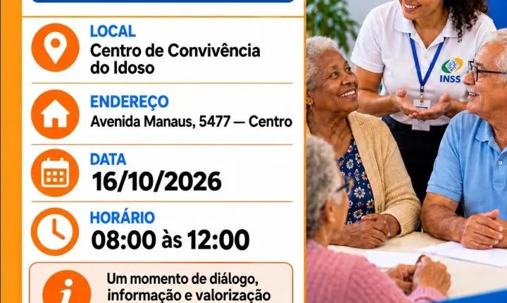 INSS promove roda de conversa para orientação no Centro do Idoso em Rolim de Moura
