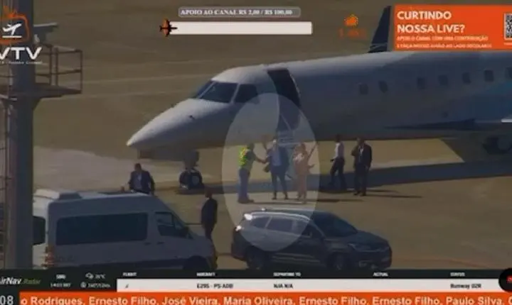 Ministro desmentido - Video registra viagem de Moraes e esposa em jatinho de Vorcaro