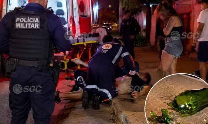 Plantão de Polícia - Homem é atacado pela namorada com garrafa quebrada no dia do aniversário em Porto Velho