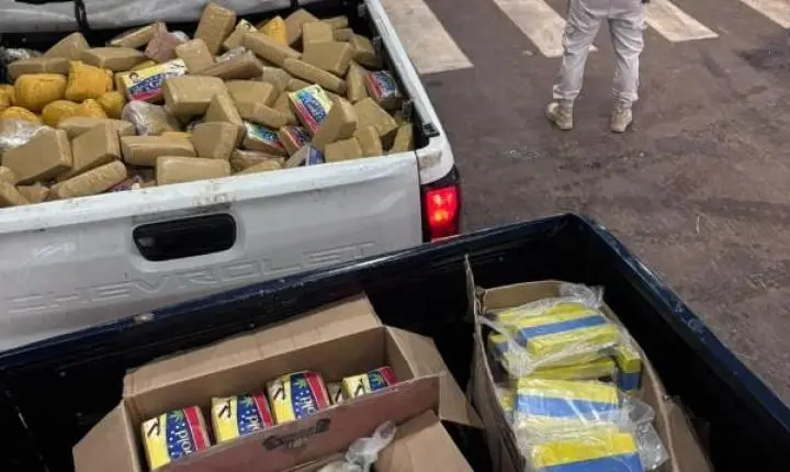 Polícia - Motorista é preso com quase meia tonelada de drogas após fuga da PRF na BR-364