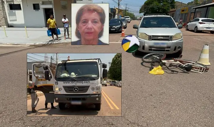 Polícia - Vídeo: Idosa tenta evitar colisão com carro e morre atropelada por caminhão na capital