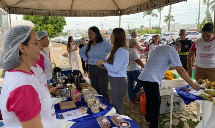 Prefeito Aldo Júlio prestigia Feira Mulheres em Campo e destaca a força do empreendedorismo feminino rural em Rolim de Moura